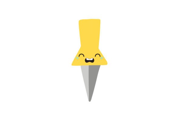 Back to School Push Pin Sticker Icon