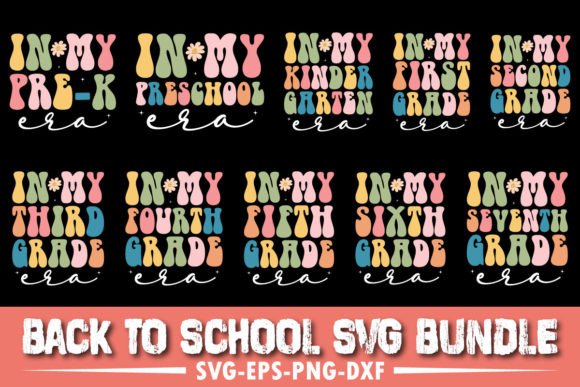 Back to School SVG Bundle, Kindergarten