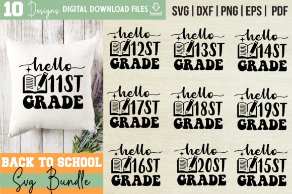 Back to School Svg Bundle Vol-8: Graphics & Crafts