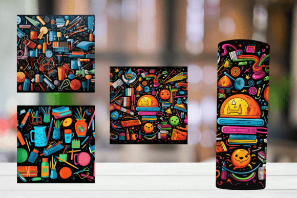 Back to School Tumbler Sublimation Graphics