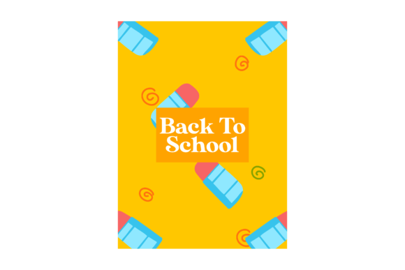 Back to School Yellow Books Cover Craft