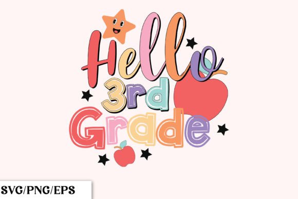 Hello 1st Grade Back to School Graphics
