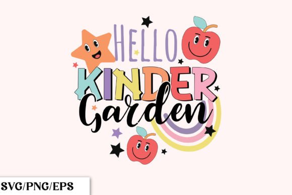 Hello Kinder Garden, Back to School Graphics