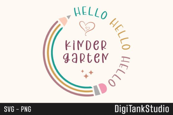 Hello Kindergarten Back-to-School Graphics