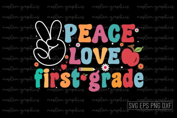Peace Love First Grade - Back to School Graphics and Crafts