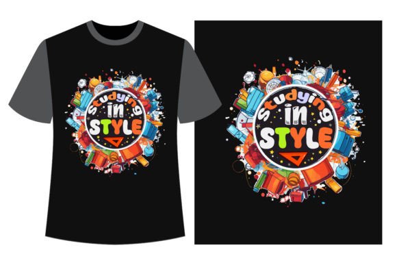 Studying in Style Back to School T-shirt Graphics