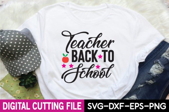 Teacher Back to School Svg Design Graphics
